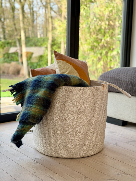 Storage basket High UNI Soft boho melé