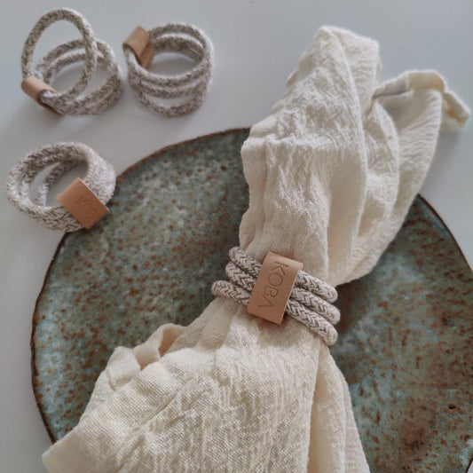 Round Loop napkin ring UNI Soft Boho Mele