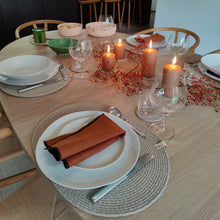 Load image into Gallery viewer, Oval Placemat Uni Boho Melé
