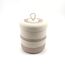 Load image into Gallery viewer, Lidded Basket Bordeaux