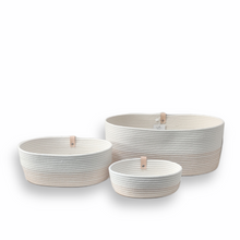 Load image into Gallery viewer, Oval storage Ecru Ocher