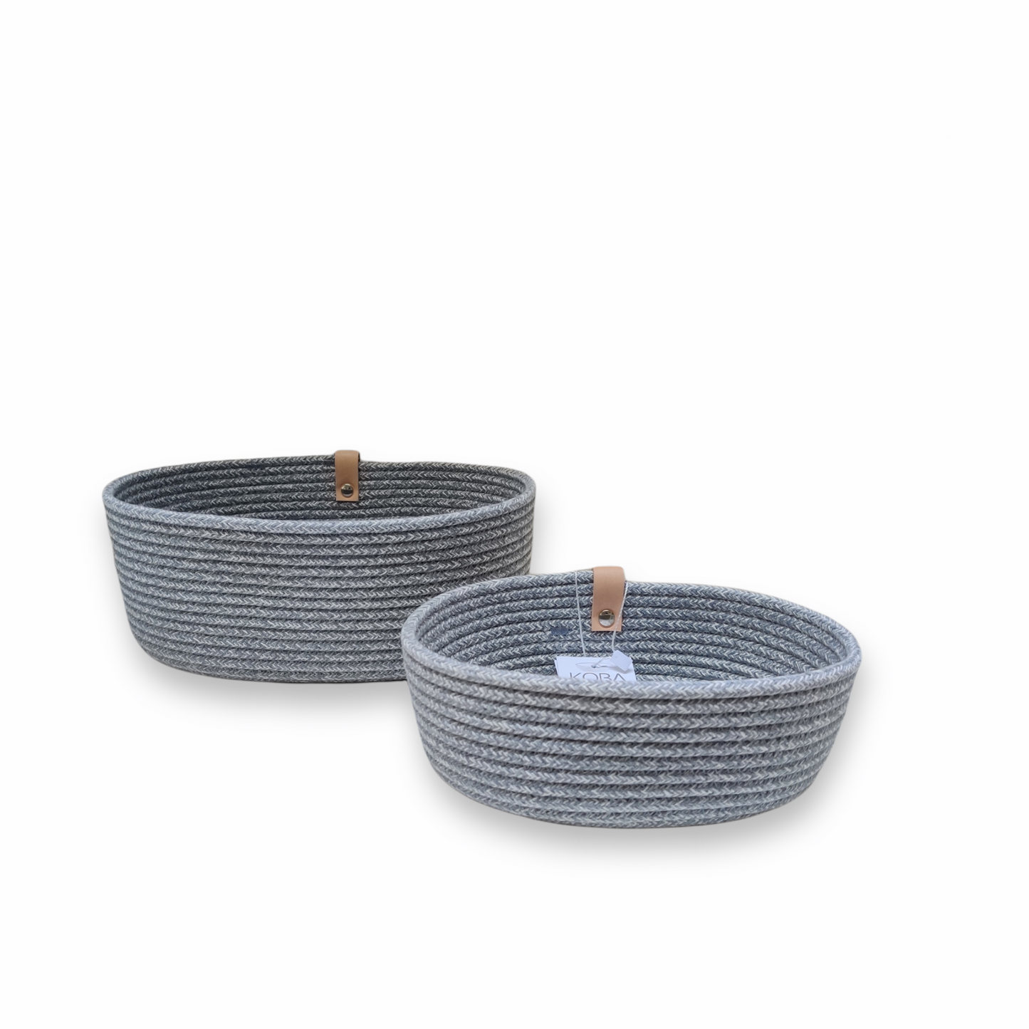 Oval storage UNI Pastel Grey