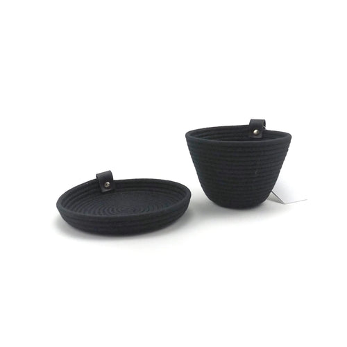 Mini Bowl Black Rope