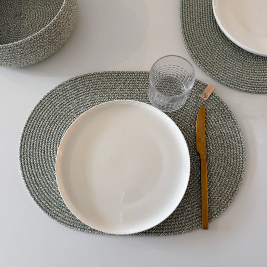 Oval Placemat Sage Green