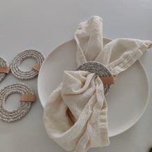 Load image into Gallery viewer, Flat Wrap napkin ring  UNI Soft Boho Melé