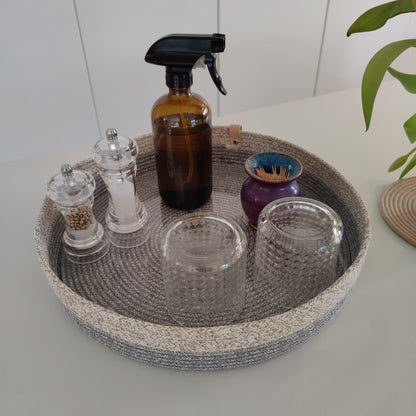 Tray Bicolor Pastel Grey