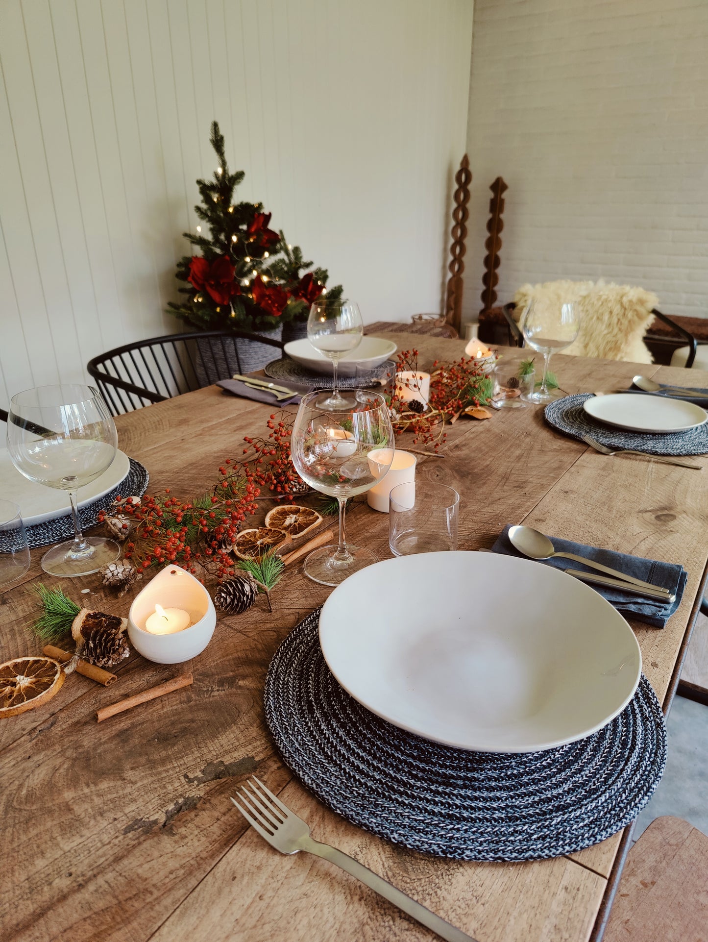 Placemat Carbon mist