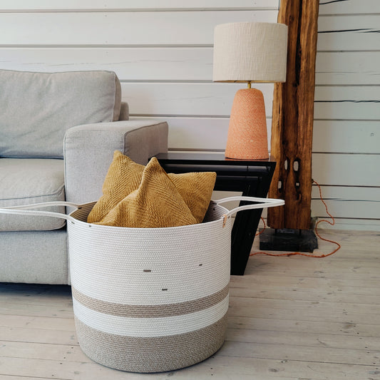 Storage basket High Boho Melé & White