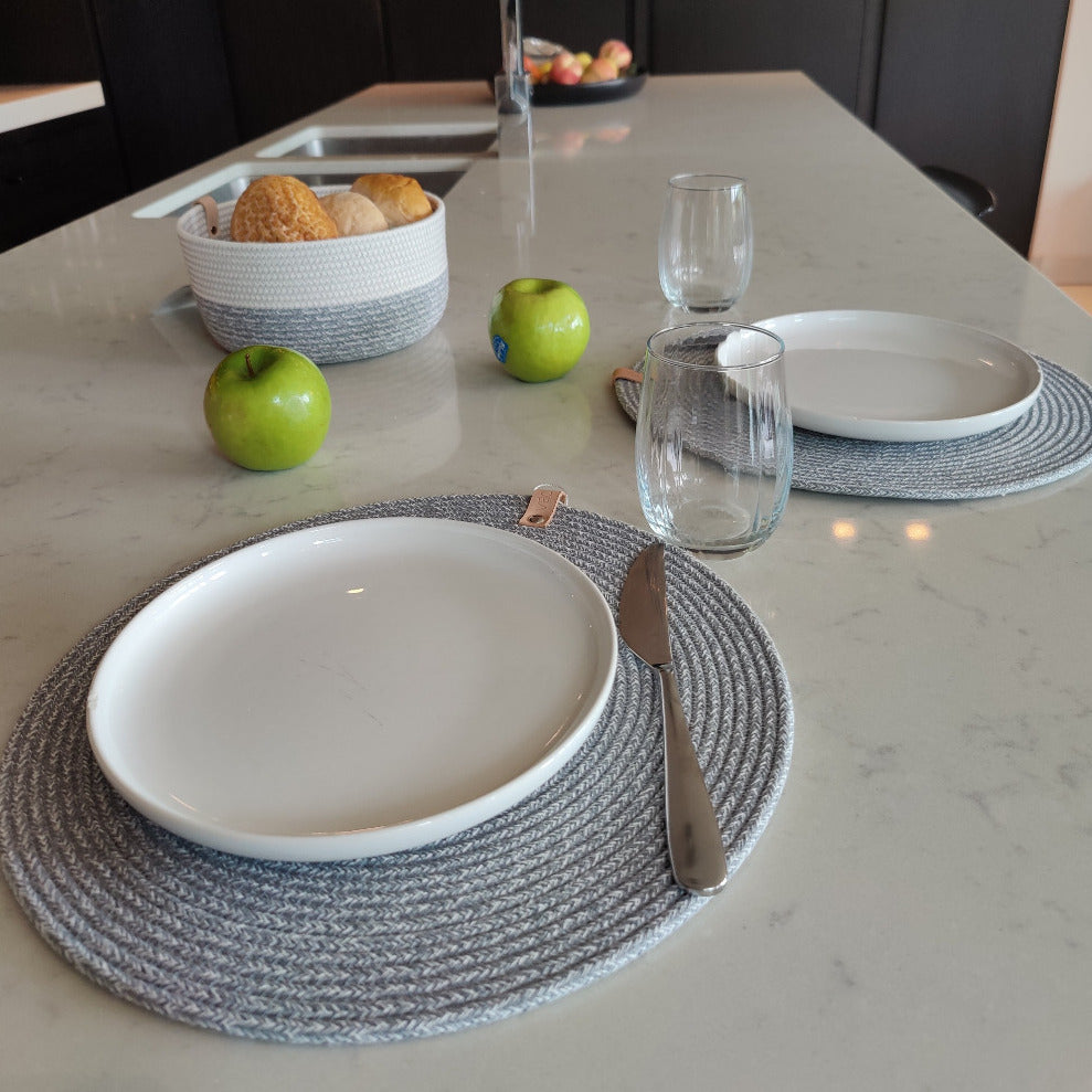 Placemat UNI Pastel Grey