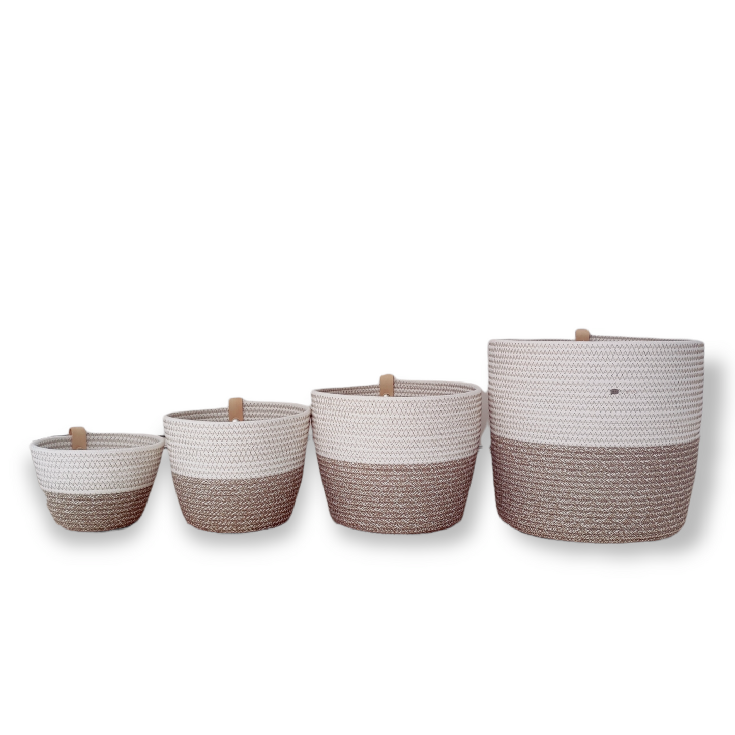 Planter Boho melé & White