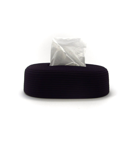 Tissue Box Black Rope
